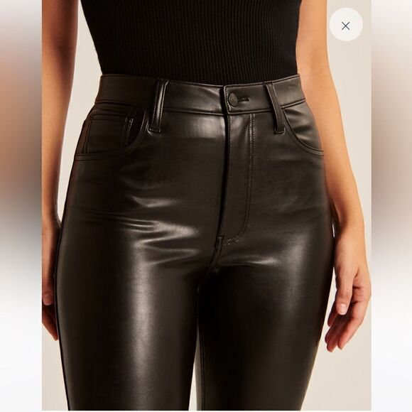 A & F Curve Love Vegan Leather Skinny Pant - Picture 6 of 16